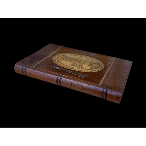 532 - A BEAUTIFUL 19c KILLARNEY WARE CALLING CARD CASE WITH SLIDE TOP  IN EXCELLENT CONDITION 93MMX60MMX10... 