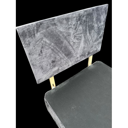 598 - A CRUSHED VELVET 3FT DIVAN & HEADBOARD