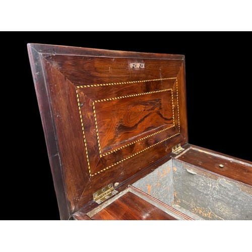 584 - A SUPERB AND VERY RARE 19c SARCOPHAGUS   SHAPE KILLARNEY WARE LARGE TEA CADDY DECORATED ON ALL SIDE ... 