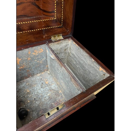 584 - A SUPERB AND VERY RARE 19c SARCOPHAGUS   SHAPE KILLARNEY WARE LARGE TEA CADDY DECORATED ON ALL SIDE ... 