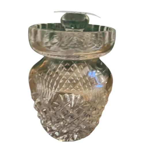 347 - A CRYSTAL JAR & LID 5