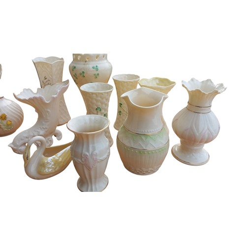 658 - COLLECTION OF BELLEEK