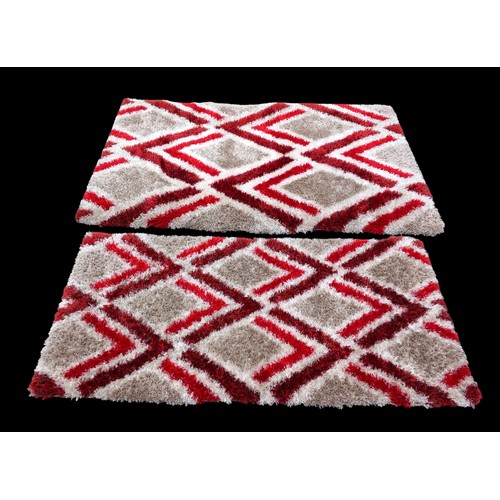 49 - 2 WOOLEN RUGS SMALL AND A LARGER 1