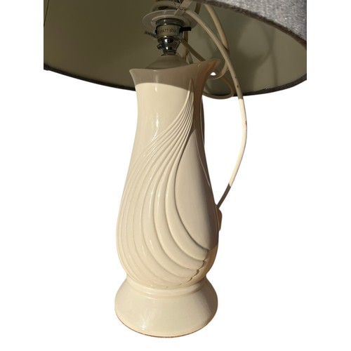 36 - A BELLEEK LIVING TABLE LAMP