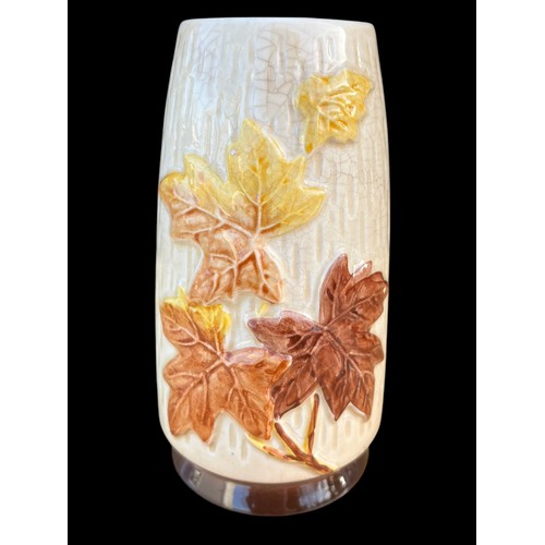 71 - AN AUTUMN LEAF SYLVAC VASE