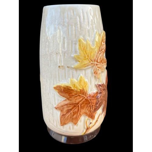 71 - AN AUTUMN LEAF SYLVAC VASE