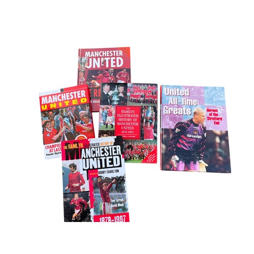 80 - A SELECTION OF 5 MANCHESTER UNITED BOOKS