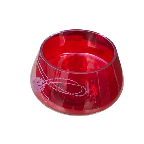 89 - A DARINGTON 40TH RUBY GLASS BOWL