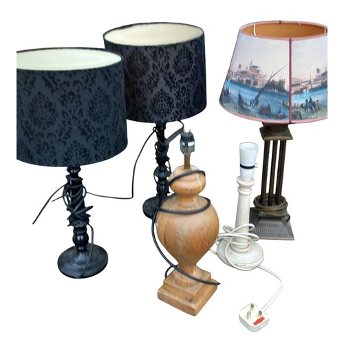 113 - 5 MIXED LAMPS