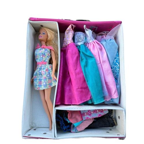 115 - THE WORLD OF BARBIE DOLL CASE AND CONTENTS