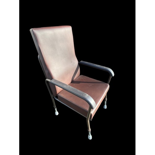 119 - A HIGH BACK (WITH ADJUSTABLE LEG HIEGHT) CHAIR FOR ELDERLY