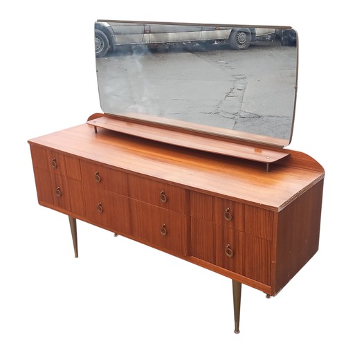 172 - A RETRO TEAK DRESSING TABLE