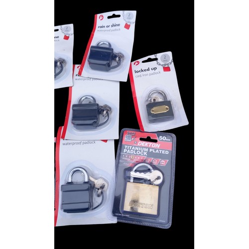 7 - 9 NEW PADLOCKS STILL SEALED