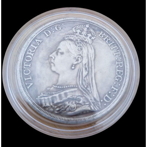 171 - A QUEEN VICTORIA SILVER CROWN 1888