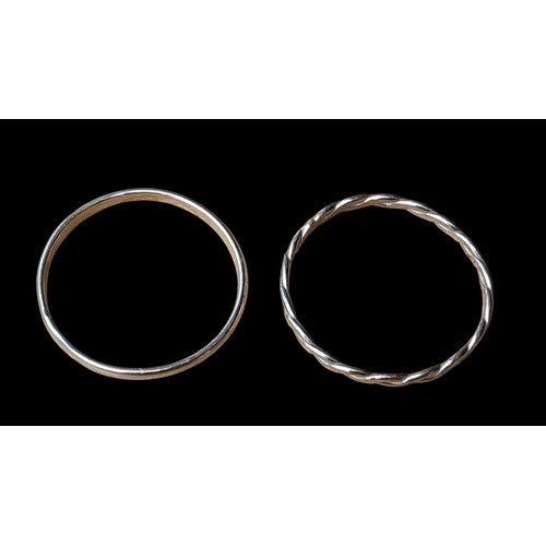 228 - 2 SILVER RINGS