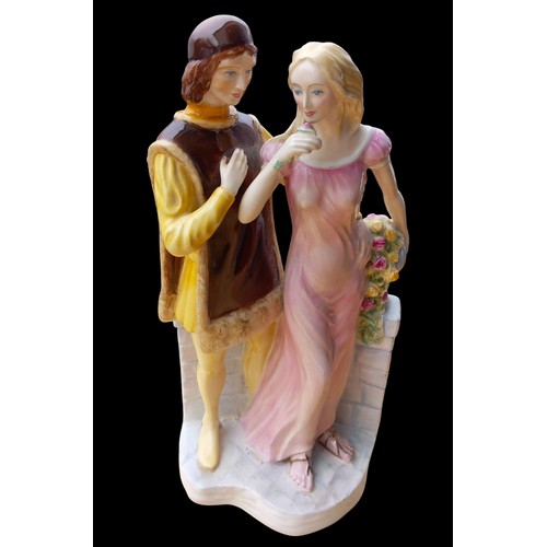 289 - A 26cm COALPORT FIGURINE ROMEO AND JULIET