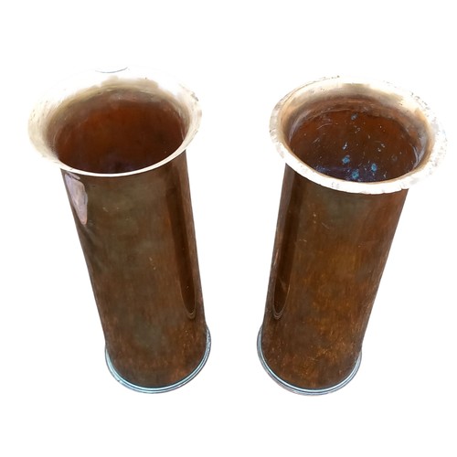 335 - A PAIR OF LOTB 7498 1917 TRENCH ART VASE 11