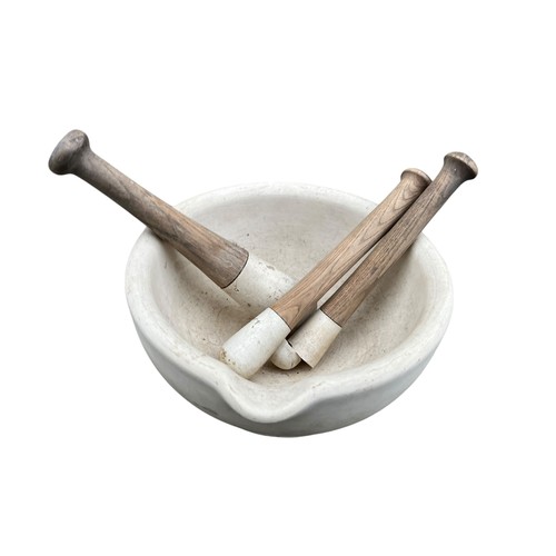 297 - A LARGE PESTLE & MORTAR