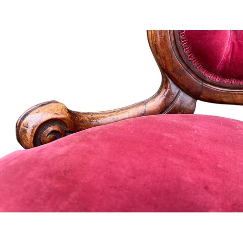 305 - MAHOGANY FRAMED SPOONBACK CHAIR