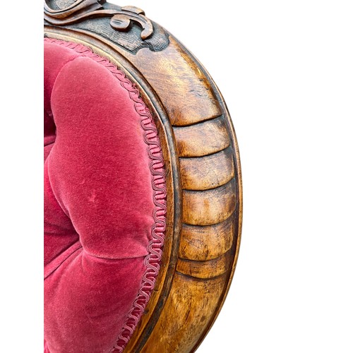 305 - MAHOGANY FRAMED SPOONBACK CHAIR