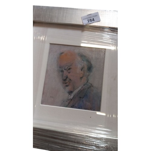 284 - A CONN CAMPBELL PAINTING THE AUCTIONEER 12X12