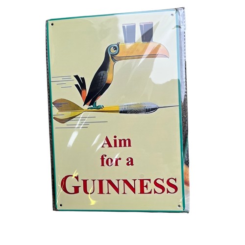 708 - 3 TIN PLATE GUINNESS SIGNS