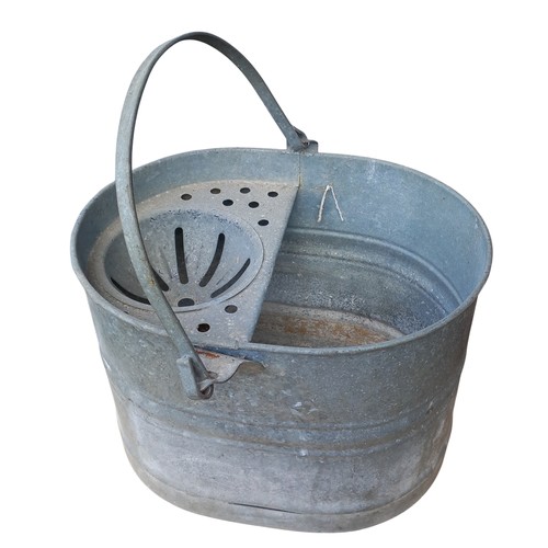 380 - A METAL MOP BUCKET