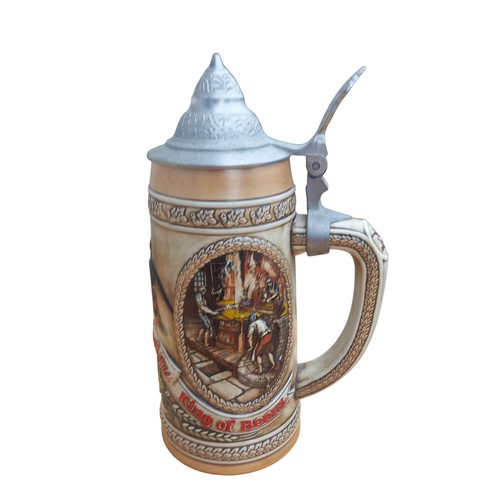 128 - A COLLECTABLE DECORATIVE BUDWIESER TANKARD 10