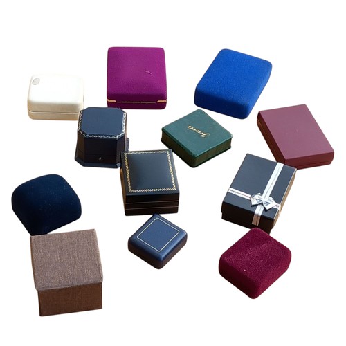 233 - A LOT OF 12 MIXED JEWELLERY BOXES