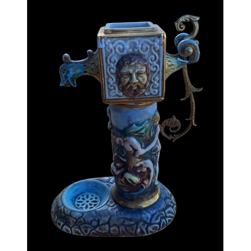 338 - DECORARIVE POTTERY WATER PUMP 11