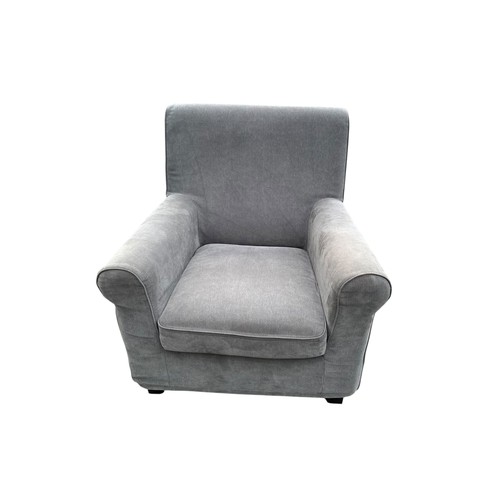 352 - A GREY OCCASIONAL CHAIR