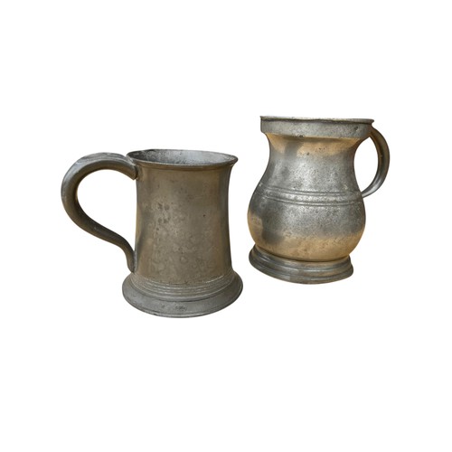 362 - 2 PEWTER TANKARDS