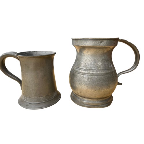 362 - 2 PEWTER TANKARDS