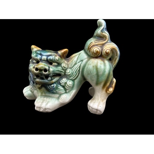 363 - A POTTERY  FOO DOG 4