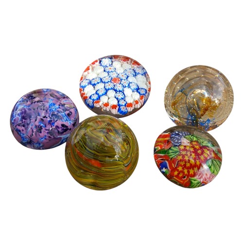 380 - 5 COLLECTABLE PAPERWEIGHTS