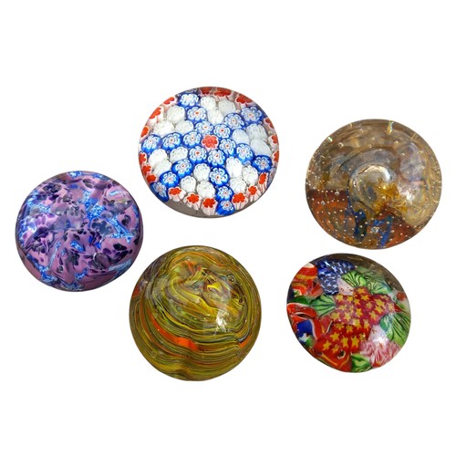 380 - 5 COLLECTABLE PAPERWEIGHTS