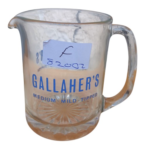 412 - A GALLAGHERS MEDIUM MILD TIP PUB JUG 4.25 