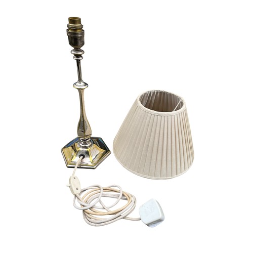 446 - EARLY PLATED LAMP