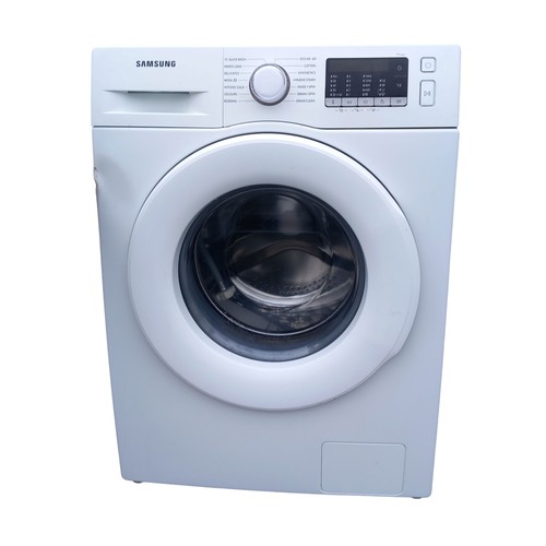 419 - A SAMSUNG DIGITAL WASHING MACHINE (DENT IN SIDE)