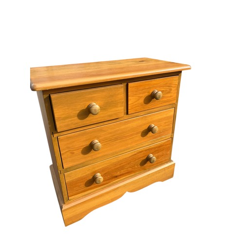 428 - A LOT OF 2 PINE 2 OVER 2 CHEST OF DRAWERS 30.5