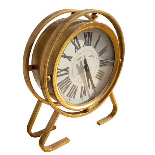 26 - GILT MANTLE CLOCK 14x17