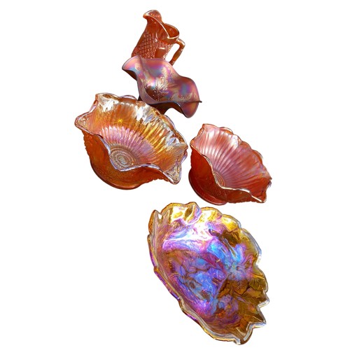 55 - A SET OF CARNIVAL GLASS