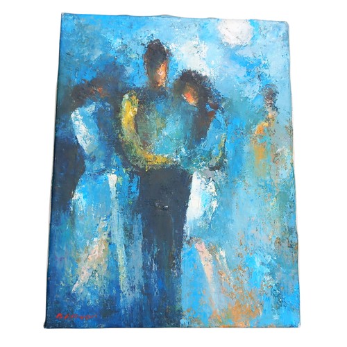 3 - AN OIL ON CANVAS SIGNED BARTON 18x24