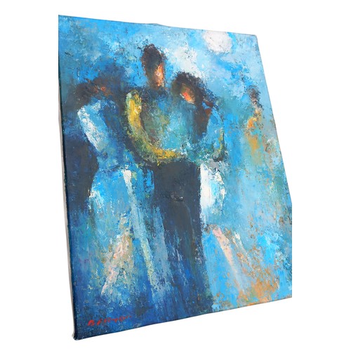 3 - AN OIL ON CANVAS SIGNED BARTON 18x24