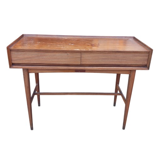 30 - RETRO STYLE 2 DRAWER CONSOLE OR HALL TABLE BY RICHARD HORNBY