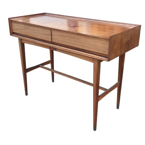 30 - RETRO STYLE 2 DRAWER CONSOLE OR HALL TABLE BY RICHARD HORNBY