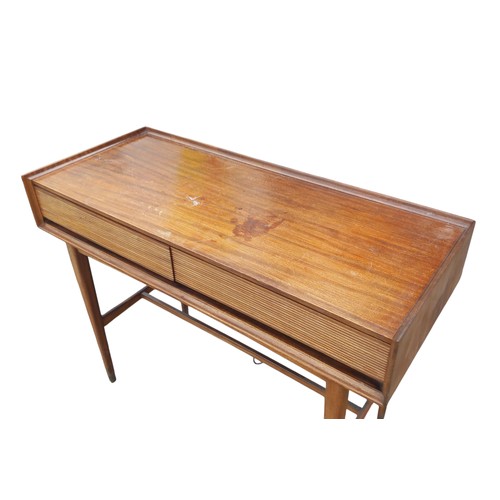30 - RETRO STYLE 2 DRAWER CONSOLE OR HALL TABLE BY RICHARD HORNBY