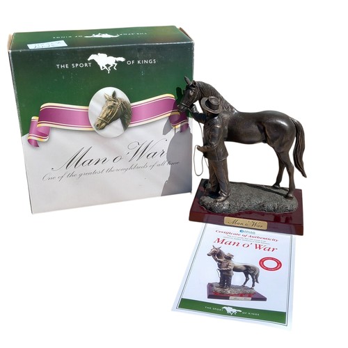 33 - LIMITED EDITION MAN OWAR FIGURE IN BOX AND CERTIFICATE