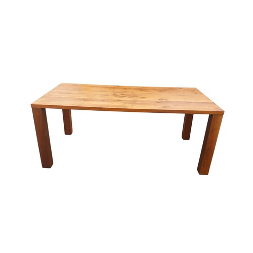 114 - DARK PINE DINING TABLE