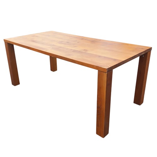 114 - DARK PINE DINING TABLE